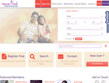 Tablet Screenshot of jeevanjodimatrimonial.com